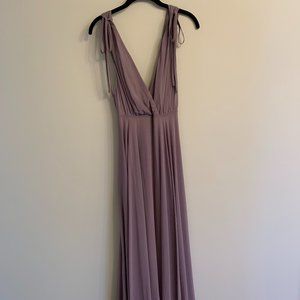 Dance the Night Away Dusty Purple Backless Maxi Dress